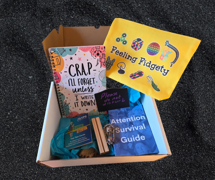 YPS Psychology ADHD Brainbox with practical ADHD tools and resources