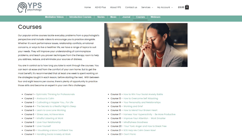 ADHD Plus online psychology courses