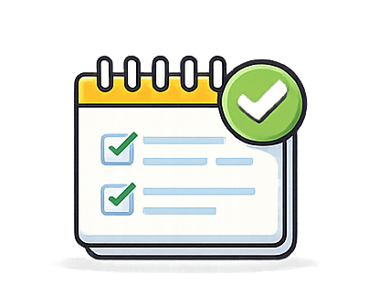 Checklist representing practical strategies for improving executive functioning with ADHD